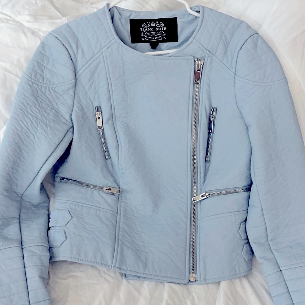 Light blue jacket Blanc Noir like new save 60%